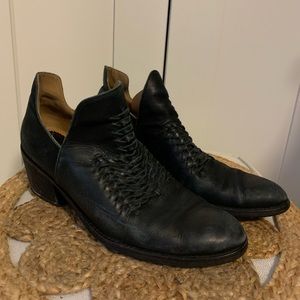 Latigo leather booties